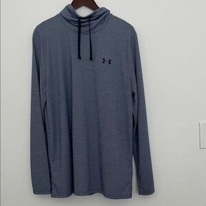 Under Armour, New With Tags, Men’s Siro Jacquard Funnel Neck shirt, XL, blue